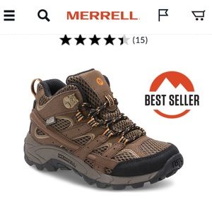 Merrell Big Kid’s Moab 2 Mid Waterproof Boot